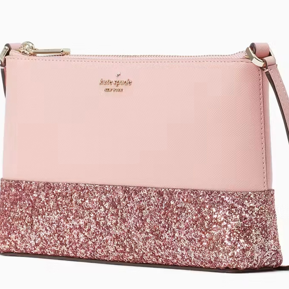 NEW Kate Spade Pink Flash Glitter Crossbody